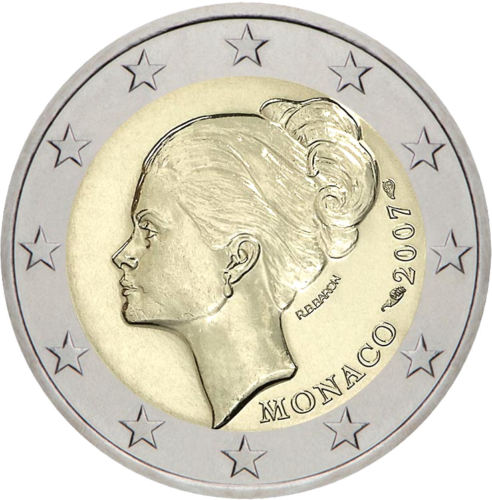 2007 Monaco Grace Kelly €2 coin